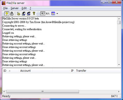 filezilla server